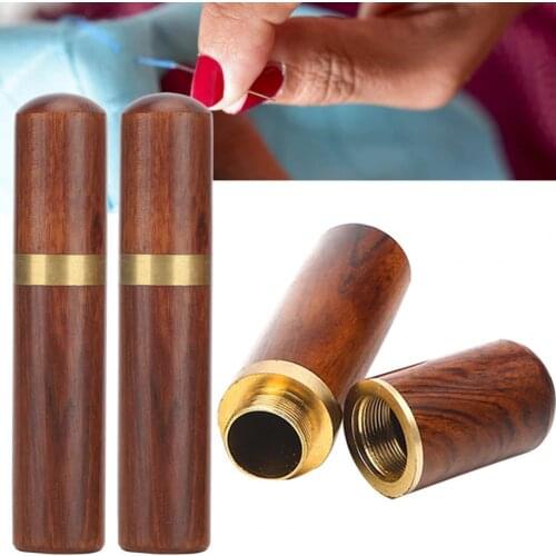 Wooden Stitching Needles Box Tailoring Home Storage Holder DIY Sewing Accessory