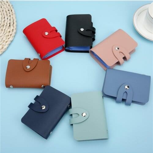 New Mens and Womens PU Leather Credit Card Holder/Box Card Holder Business Card Holder Multicolor Bank Credit Card Storage Box