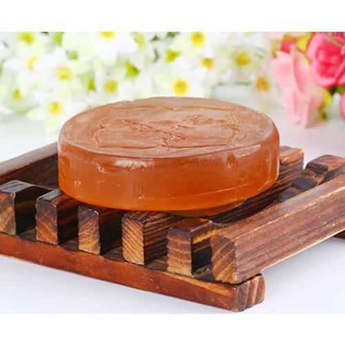 Natural Wood Soap Dish Portable Shower Soap Holder Non-slip Soap Box Bamboo Rack Case Tray Holder Shower Plate Bathroom Tools
