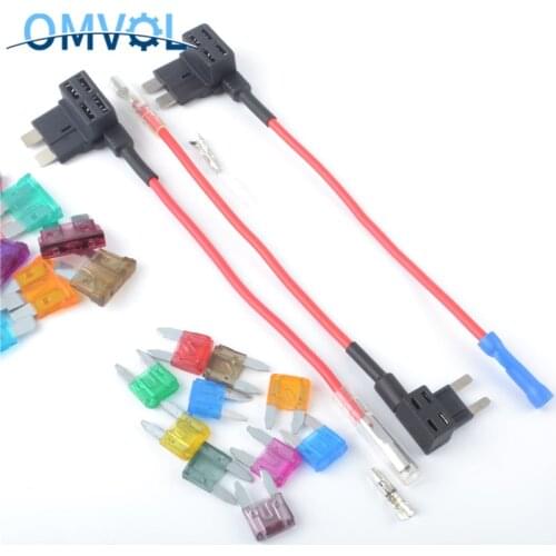 Fuse Holder Add a circuit TAP Adapter Mini Standard Blade Auto Fuse Car Fuse with holder