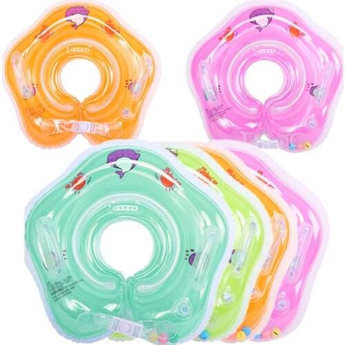 Swimming Baby Neck Ring Tube Safety Infant Float Circle for Bathing Inflatable Inflatable Water Toys Kids Swim Pool Accessories