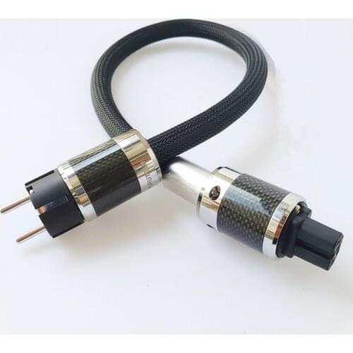 Furutech Schuko Alpha PS-950 top Rhodium carbon fiber fever EU AC power cable Personal tailor