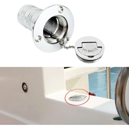 Deck Gas Filler Keyless Cap Silver Boat Accessory WASTE Character Style