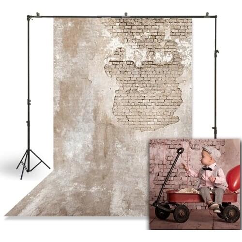 HUAYI Newborns Child Baby Photography Backdrop Old Peeling Brick Wall Customize Studio Portraits Photo Booth Background XT-5891