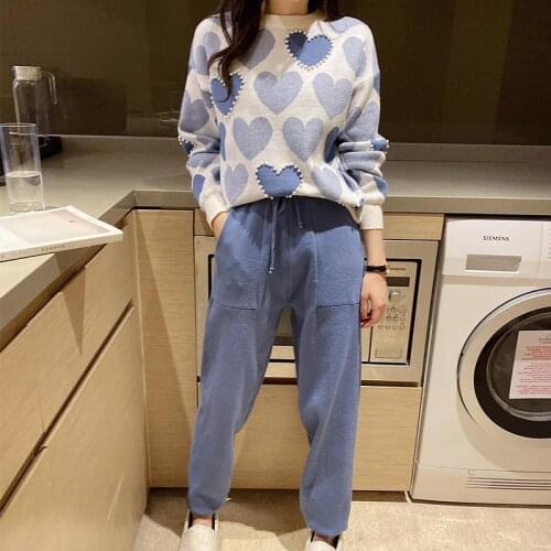 2020 autumn fashion fashion new air royal sister aged temperament small fragrance style trouser two-piece set