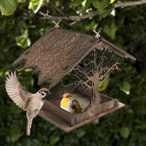 Bird Feeder Hanging For Garden Yard Decoration Shaped With Roof Outside Garden Feeder Accessoires Hummingbird Feeder