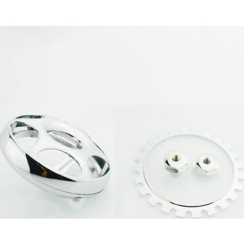 Motorcycle Round Horn Cover Chrome For Yamaha V-Star Vstar 650 1100 Classic Custom Silverado Kawasaki Vulcan 800 1995-2006