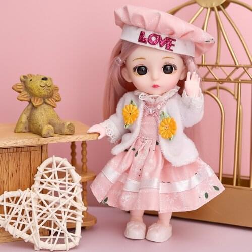 16cm Doll 13 Ball Joint Princess Girl Children Toy Mini Doll Bjd Dolls