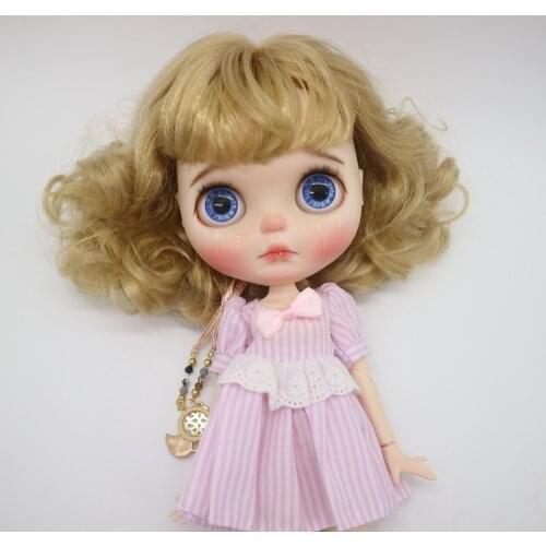 1212 customization doll Nude doll joint body blyth doll For Girls short