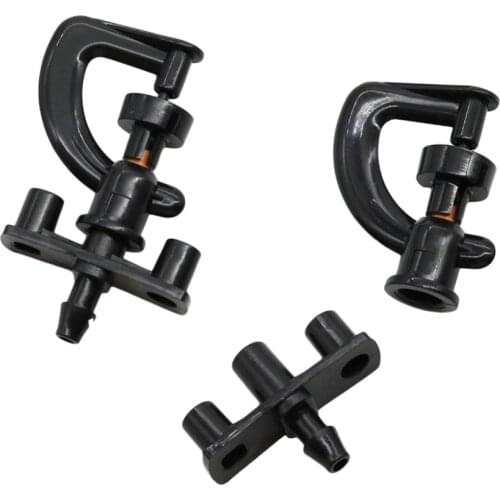 Refractive Rotating 360 Degree Micro-nozzles Automatic Atomizing Vortex Refraction Sprinklers Irrigation Garden Sprayers 100Pcs