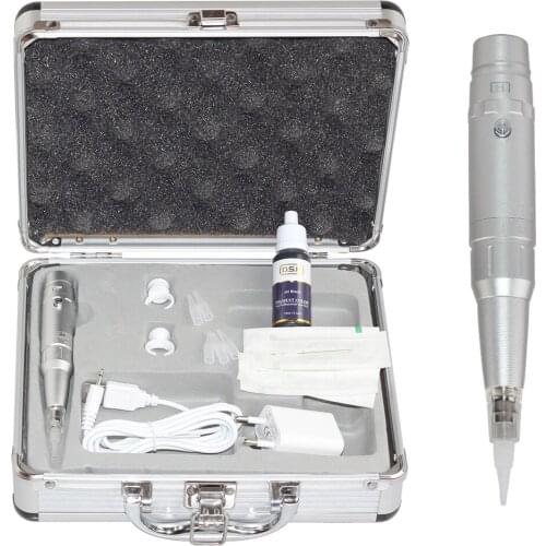 Permanent Makeup Machine Tattoo Machine Ink Needles Tip Kit for 3D Eyebrow Lips Eyeliner Body Tattoo Art