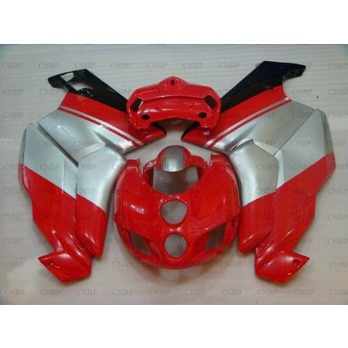 999S 2005 - 2006 Plastic Fairings 749R 06 Body Kits 749R 05 Red Black Silver Motorcycle Fairing