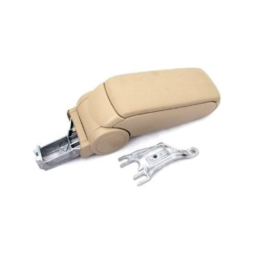Center Console Armrest (Leather Beige) For Audi A4 B6