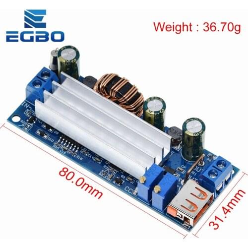 DC DC Step Up Boost Converter 2-24v to 3-30v 4A 80w CC CV Power Module Adjustable Regulated power supply 3.7V 6V 9V 12V With USB