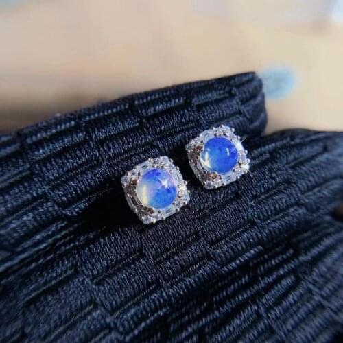 Elegant Engagement Gift Best Quality 100% Natural And Real Opal Earring 925 sterling silver Fine jewelry