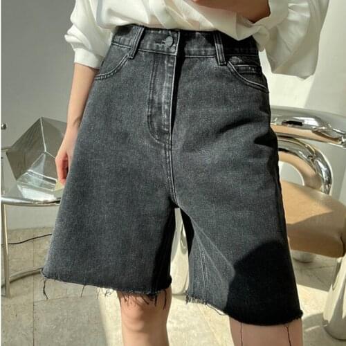 2021 New Summer High Quality Women Wide Leg Shorts Loose Elegant Fashion Ladies Shorts Solid Color Casual Female Shorts T107