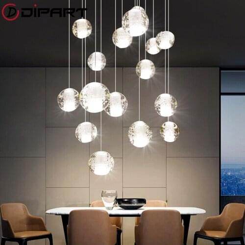 Modern LED Chandeliers Lights Loft Coffee Bedroom Lighting lustres e Chandeliers para sala de jantar Modern Glass Pendant Lamps