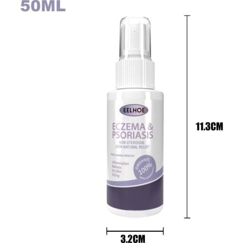 Psoriasis Spray Natural Chinese Menthol Dermatitis Eczematoid Antibacterial Dressing Cure Psoriasis 50ml Skin Care TSLM1