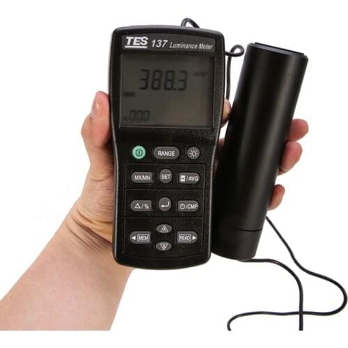 TES-137 Luminance Meter Lightness Tester Screen Brightness Meter 0.01 to 1999k cd/m2