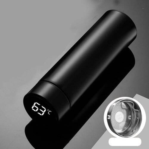 Smart Insulation 304 Stainless Steel Vacuum Smart Water Cup Temperature Display Tea Cup Customize Gift Bottle in-Car Thermos