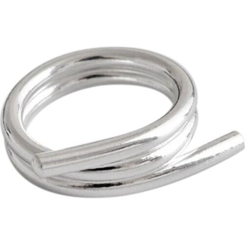 ZEMIOR 925 Sterling Silver One-Color Shiny Ring For Women High Quality Linear Romantic Lady Rings Fine Jewelry Hot New Products