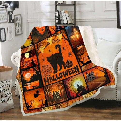 3D Flannel Blanket Bedspread Blankets Creative Pattern Printed Vintage Bedding Super Soft Blanket Room Decor