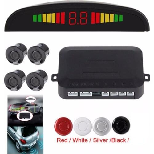 4 Sensors Buzzer Car Parking Assistance Reversing Radar Sound Alert System Auto Monitor