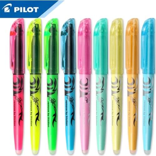 6/12Pcs PILOT SW-FL Frixion Erasable Highlighter Pastel Color Fluorescent Marker Pen 12 Colors Soft light does not hurt the eyes