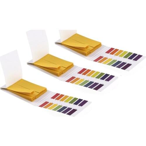 80Pcs PH Indicator Test Strips 1-14st Range Indicator Litmus Tester Paper Water Soilsting Kit Saliva Test Tools Strips