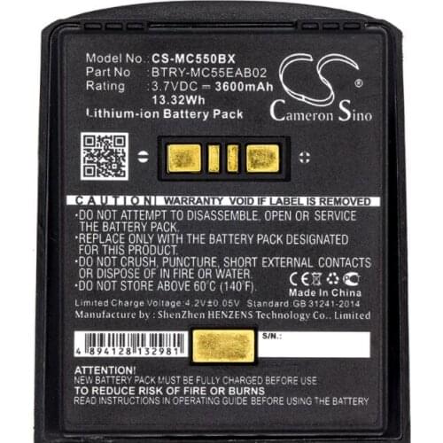 Cameron Sino 3600mAh battery for SYMBOL MC55 MC5574 MC5590 MC55A MC55A0 MC56 MC65 MC659 MC659B MC67 82-111094-01 U60493