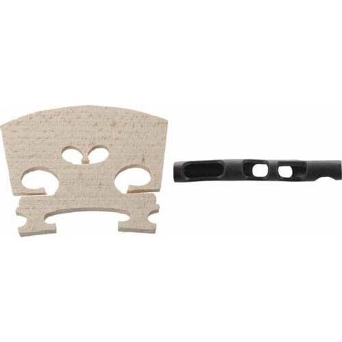 3/4 Size Acoustic Violin Fiddle Wooden Bridge & Rubber Violin Bow Grip Posture Correction Grasp Bow Pose Orthotics