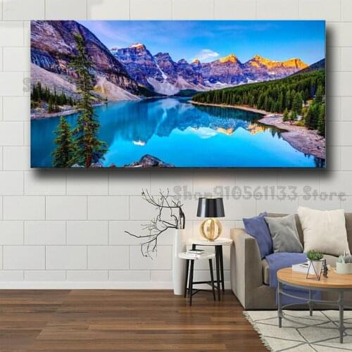 Lake natural scenery diy diamond embroidery full rhinestone diamond mosaic diamond painting cross stitch kit home decor GG4352