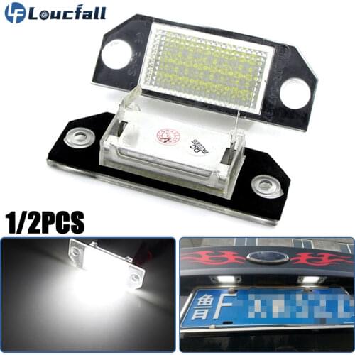 DC12V Car LED License Number Plate Light Lamp 6W 24 LED White Light Fit For Ford For Focus 2 C-Max