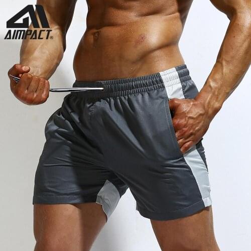 AIMPACT Fast Dry Boardshorts for Men Fashion Beach Surf Swim Shorts Casual Trunks Athletic Running Workout Gym Shorts AM2186