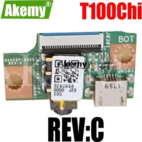 DAXC9P124C0 REV:C USB Charging Dock Connector Board Flex cable With Headphone plug jack For Asus T1Chi T100Chi T1 CHI T100 CHI