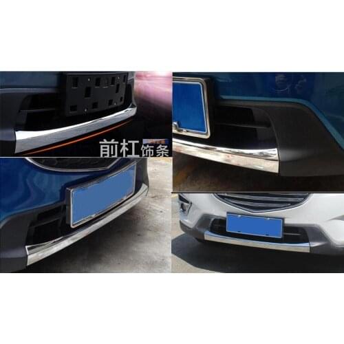 For Mazda Cx-5 Cx5 2012 2013 2014 2015 2016 Chrome Front Lower Bumper Lip Grille Grill Cover Trim Molding Garnish Gar Protector