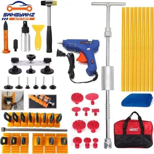 Dent Tools paintless Dent Repair Dent Puller Kit Dent removal Slide Hammer glue sticks Reverse Hammer Glue Tabs Car Hail Damage
