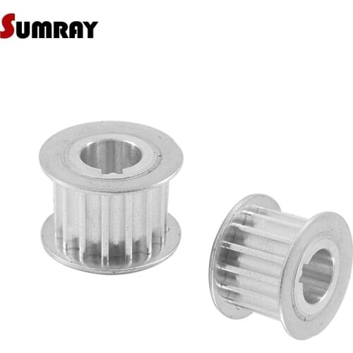 SUMRAY 5M 16T Keyway Timing Pulley 8/10/12mm bore keyway diameter 3/4mm 16/21mm width Synchronous Pulley Wheel for CNC Machine