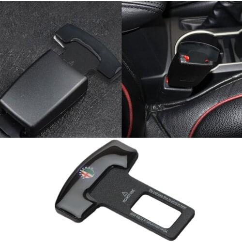 1pcs Metal Car Interior Seat Belt Clip Safety Belt Plug For Alfa Romeo Giulia Stelvio Brera 147 156 159 166 Giulietta Mito