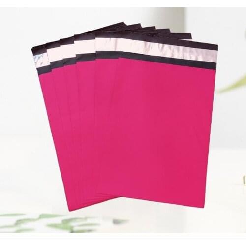 10pcs 5 Sizes Rose Red Poly Plastic Envelope Mailer Postal Mailing Bags Courier Bag Self-Seal Adhesive Storage Bag