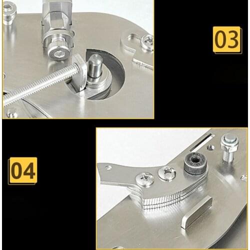 Durable Wire Manual Looping Machine Wire Cable Forming Manual Ring Beating Machine Easy Use Iron Bending Arc Machine