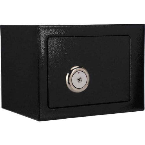 Safe Box Durable Strong High Security Steel Safe Box Money Bank Key Operated Money Cash Storage Home Office Safe Box