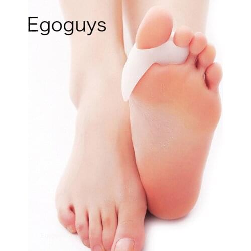 2pcs Silicone Bunion Orthopedic Gel Toes Separator Hallux Valgus Correction Appliance Feet Big Bone Adjuster Pedicure Massager