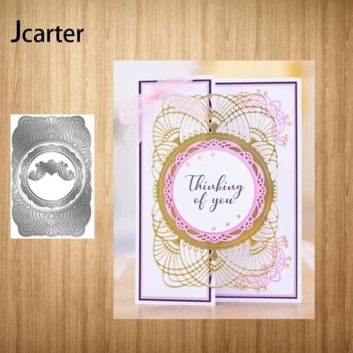 Fan-shaped Pattern Background Metal Cutting Dies Shape Scrapbook Craft Die Cut Stencil Card Make Mould Sheet Decoration Design