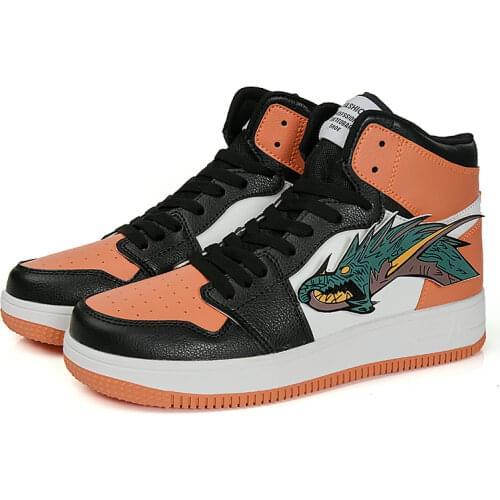 Spring Hip Hop Sneakers Men Shoes Superstar Fashion Printed Men Causal Shoes Male Vulcanize Graffiti Soft Sole Anti-slip 35-44