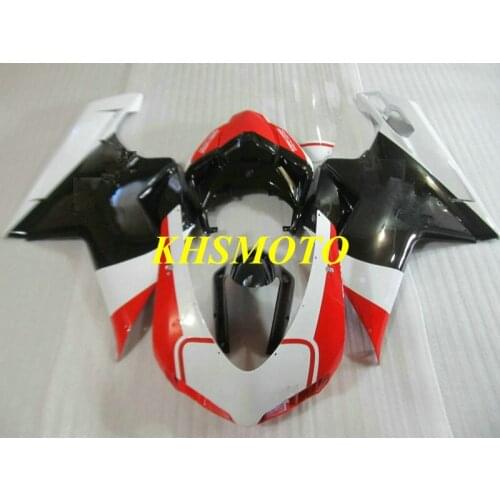 Injection Fairing kit for DUCATI 1098s 1198 848 2007 2011 ducati 1098s 1198 848 07 08 09 10 11 White red blk Fairings Set DB30