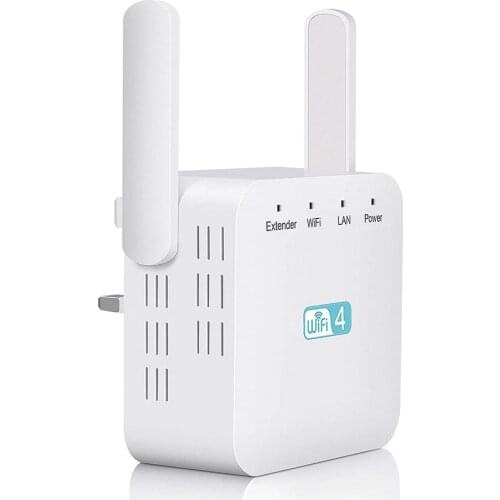 Cioswi WiFi Repeater Long Range Signal Amplifier Wi-Fi Extender Fast Delivery 300Mbps RJ45 Ethernet WLAN Port EU Plug Wireless