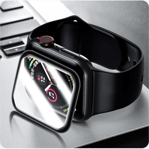 Full screen protector film for Apple watch 5/4/3/2 9H 3D Tempered protective glass for iwatch 42mm 44mm 38mm 40mm