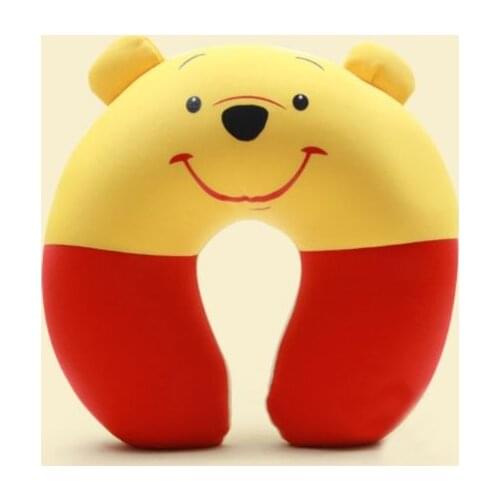 1Pcs Fashion Cute Cartoon Ergonomically Design Animal Pattern Soft Neck Foam Particles U-shaped Travel Pillow U-Neck Pillow