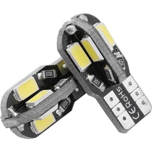 10PCS T10 W5W LED Car Interior Light Bulb for Ford Focus MK2 MK3 MK4 t10 5630 5730 8SMD White12V Reading License Plate Lights